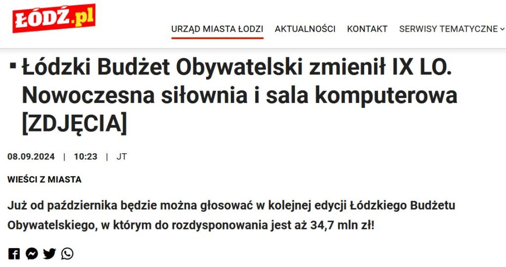 Jak ŁBO zmienił IX LO